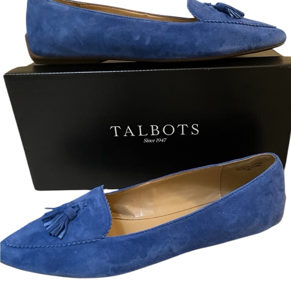 Talbots Women's Blue Suede Loafers